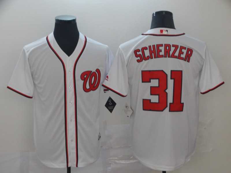 Nationals 31 Max Scherzer White Cool Base Jersey,We sell and wholesale Nationals 31 Max Scherzer White Cool Base Jersey on line form chian!